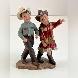 Sarah’s Attic Figurine Sally Booba and Jack Boy Saturday Night Roundup 1994